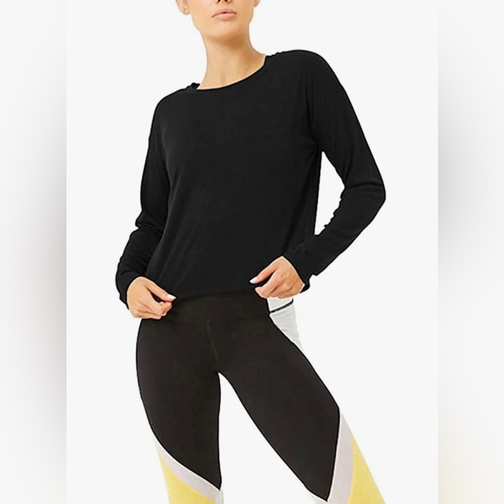 Bestisun Long Sleeve Open Back Workout top